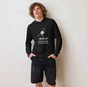 Pigeon Hooded long-sleeve tee